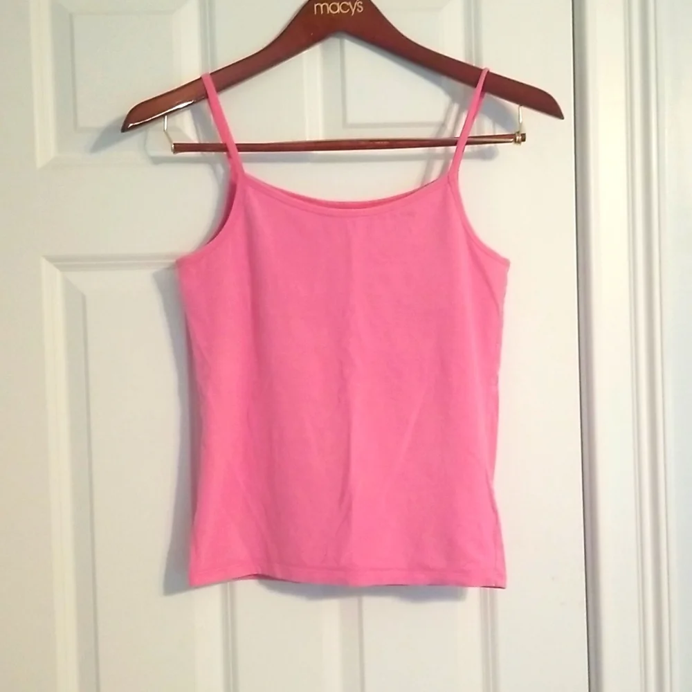 Old Navy Cami, Girls XXL, Pink, With Shelf Bra